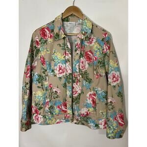 The Vermont Country Store Woman's Jacket Large Grandmacore Cottagcore Country